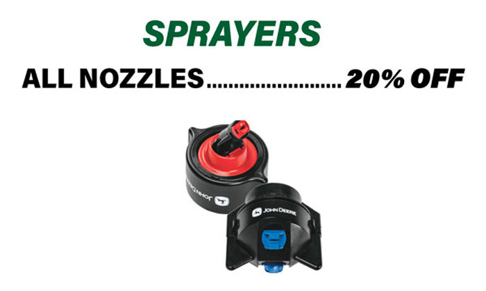 Sprayer Nozzles are 20% off