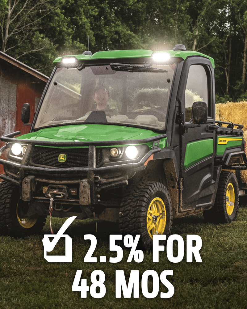 Get 2.5% Percent for 48 months on XUV Gators